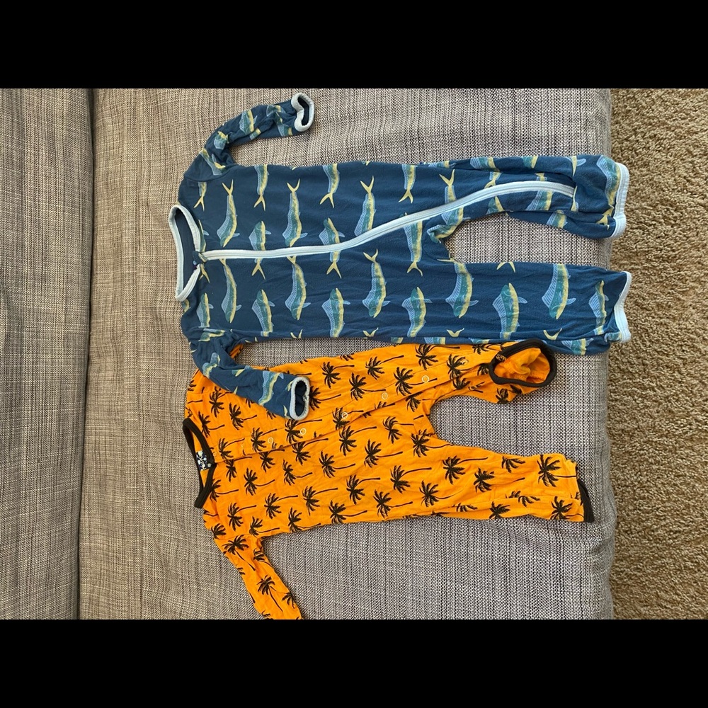 Kickee Pants pjs, both pairs